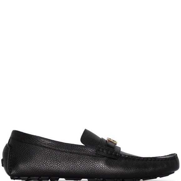 Fendi Baguette leather loafers